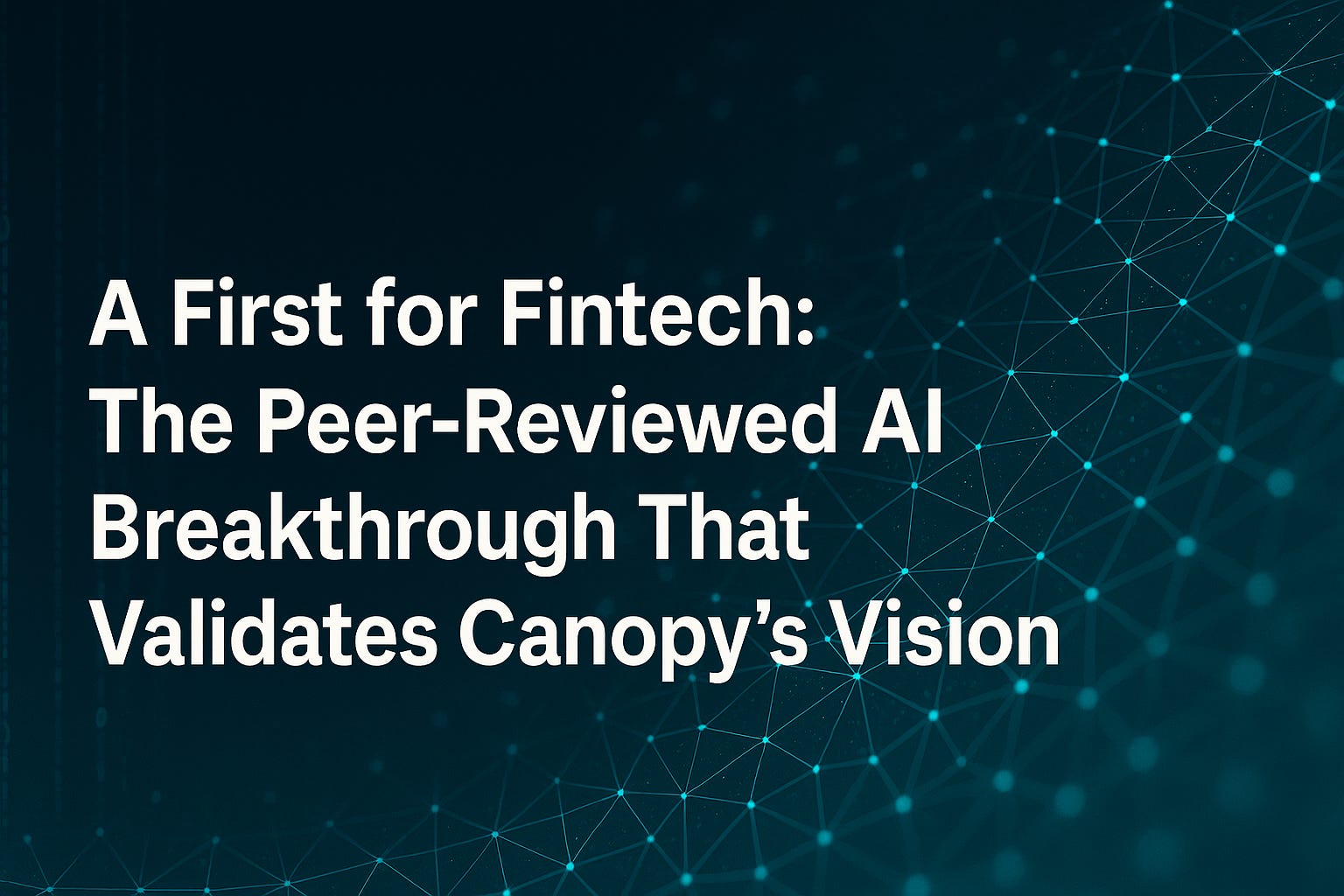 Thinking with Data: Canopy's AI Innovation Published at SentiRE 2025